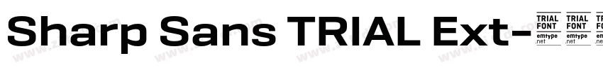 Sharp Sans TRIAL Ext字体转换